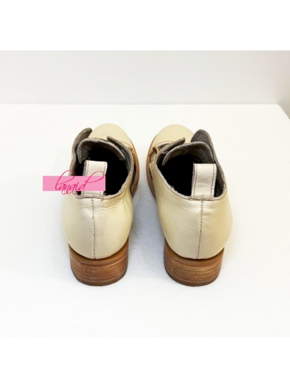NEW Freebird Mabel White Multi Pony Leather Hair Beige Brown Oxford Flat Loafers - Picture 3 of 11